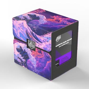 Imagem de Realm Guard TCG/MTG Commander 100+ Card Art Deck Box With Storage (Great Purple Wave)