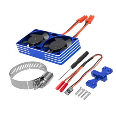 Imagem de Almencla Kit de Ventoinhas de Dissipação de Calor para Motor de Carro RC, Radiador Profissional para Modelos 1:7, 1:8 e 1:10, Peças de Reposição com Ventoinhas, Azul