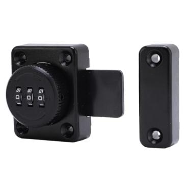 Imagem de RiToEasysports Fechadura de Combinação de Armário, Senha Mecânica Sem Chave, Segurança para Gavetas, Móveis, Mão Esquerda e Direita, Design Ajustável, Fechadura de Liga de Alumínio