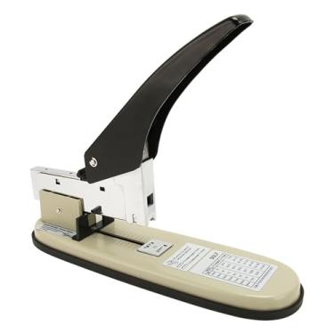Imagem de Grampeador de escritório Design ergonômico resistente Grampeador de mesa com capacidade para 210 folhas sem esforço para uso escolar em escritório doméstico Construção de plástico