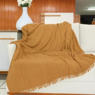 Imagem de Kit 2 Manta p/ Sofá 3,00 x 1,80 m Artesanal King Size 2 ou 3 Lugares R