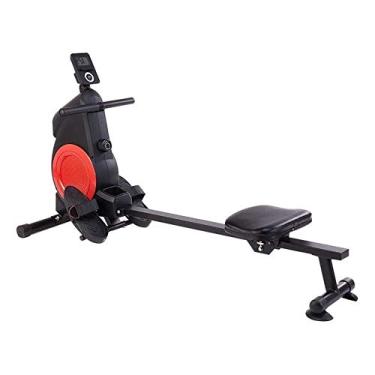 Imagem de Máquinas de remo, máquina de remo, dobrável, ajuste de resistência, carga máxima de 120 kg, equipamento de treinamento abdominal, máquina de remo dobrável para uso interno