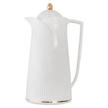 Imagem de Garrafa Térmica Café Ellegance Vintage Retrô 1Lt Branca - Losanshop