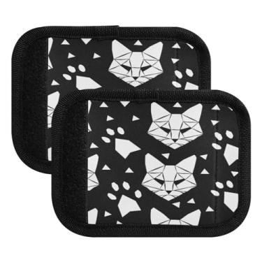 Imagem de Qilmy Linda alça de bagagem de gato, pacote com 2 identificadores de bagagem, identificadores de bagagem, capa para carrinho de bebê, mala de viagem, acessórios de viagem de avião32