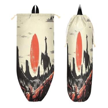 Imagem de xigua Suporte de parede para saco de plástico caubói com cordão, 1 pacote, organizador de sacolas de supermercado reutilizável para bolsas, meias, roupas íntimas e gravatas