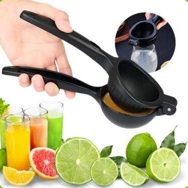 Imagem de Espremedor De Limão Metal Preto Reforçado Manual Resistente (3 Unidades)