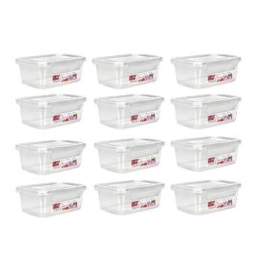 Imagem de Kit 10 Potes BPA Free 400ml Hermético Para Freezer e Microondas com Travas
