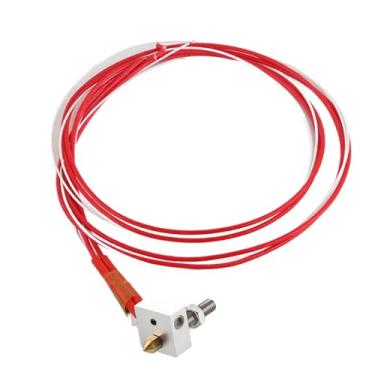 Imagem de Luqeeg Extrusora Montada Com Precisão Kit de Extremidade Quente Com Bico de 0,4 Mm para Peças de Impressora 3D, Tubo de Garganta de Aço Inoxidável, Bloco de Aquecimento de Alumínio, 12V Com Tubo de