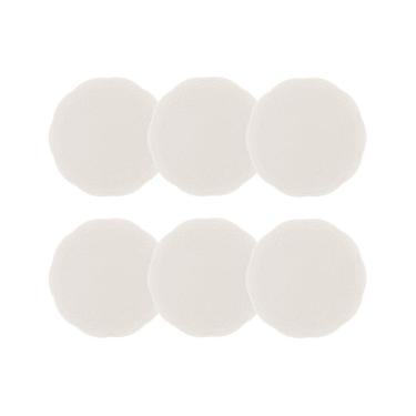 Imagem de Cj 6 Pratos para Sobremesa de Porcelana New Bone Butterfly Flower Branco 19cm Lyor