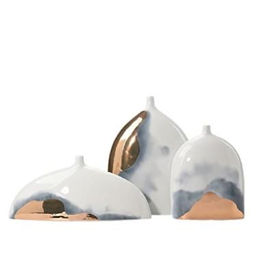 Imagem de Vaso de cerâmica pintado à mão, ornamentos decorativos, sala de estar, gabinete, decoração macia (D