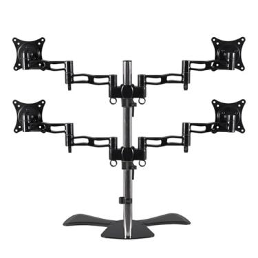 Imagem de Suporte para monitor LCD de mesa elevado D08S-2 Suporte giratório para computador para quatro telas