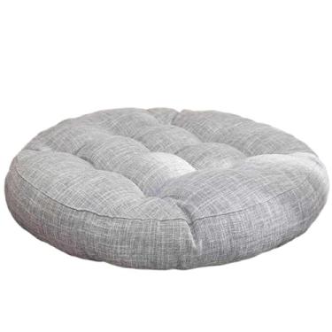 Imagem de Yadlan Almofada de assento redonda almofada de cadeira confortável, almofada de chão almofada de assento para sala de jantar sala de estar sala de estudo, coussin de sièGe De chaise de salle à manger