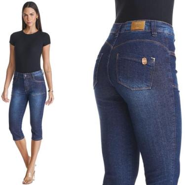 Imagem de Calça Jeans Feminina Capri HNO Basic Modeladora - HNO Jeans, 42