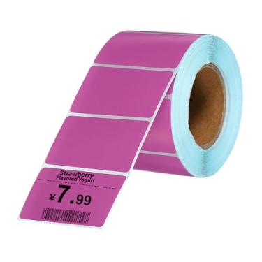 Imagem de PATIKIL 800 etiquetas térmicas, etiquetas de impressora térmica de 3 x 5 cm, etiquetas autoadesivas, rolo de papel retangular, pequeno para impressora, etiqueta de envio, endereço de código de barras