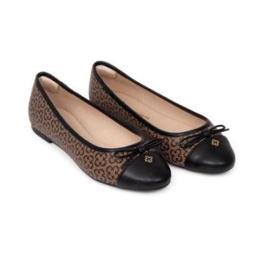 Imagem de Sapatilha Feminina Capodarte Monograma Prema e Camel-Feminino