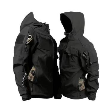 Imagem de Jaqueta Tática De Inverno Masculina Em Fleece Quente Para Atividades A