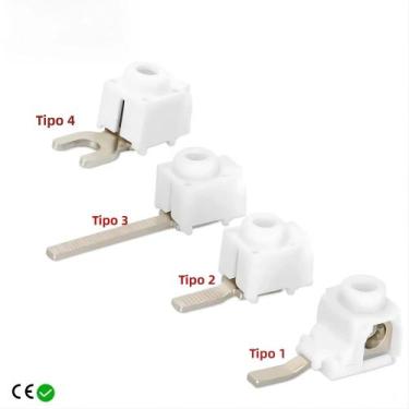 Imagem de Conectores De Fios Elétricos De 25mm² Para Barramento, Terminais De Ca