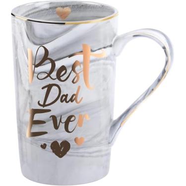 Imagem de Komiikka Caneca de café marido copo de cerâmica mármore cinza 400 ml com chaveiro - presentes para marido da esposa - aniversário de casamento, dia dos namorados, Natal, aniversário, dia dos pais para marido, presente da esposa