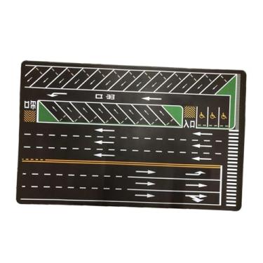 Imagem de menolana Tapete de estacionamento em escala 1/64 para maquete de garagem, antiderrapante, com vaga para estacionar, ideal para crianças e adultos que gostam de