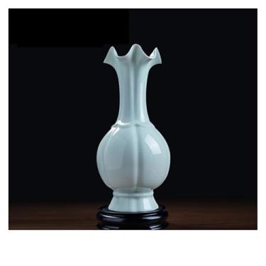 Imagem de URGDWEKJY Vaso Antigo Novo Estilo Chinês Porcelana Prateleira Sala de Estar Decoração Varanda Ornamentos Vasos de Flores