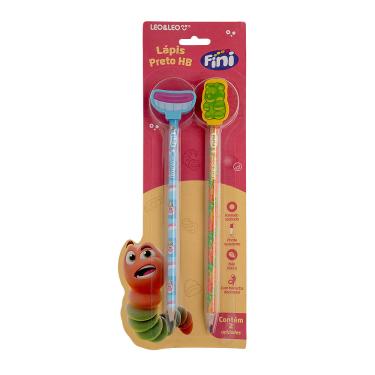 Imagem de LAPIS HB COM BORRACHA C/2 FINI LEO&LEO