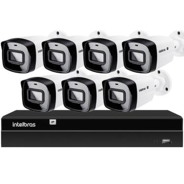 Imagem de Kit CFTV 7 Câmeras IP Intelbras NVD 1408P HD S/HD