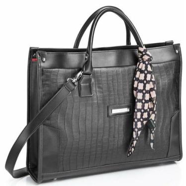 Imagem de Pasta / Bolsa Executiva para Notebook 15.6' Feminina Croco - Viccina, 
