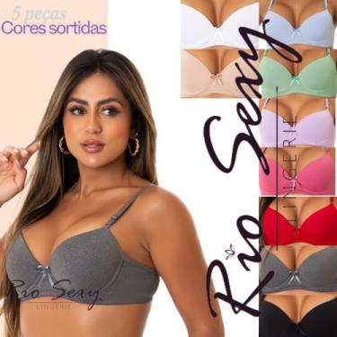 Imagem de kit com 5 Sutiã de bojo para uso ou revenda. Soutien Sutien Sutian - R