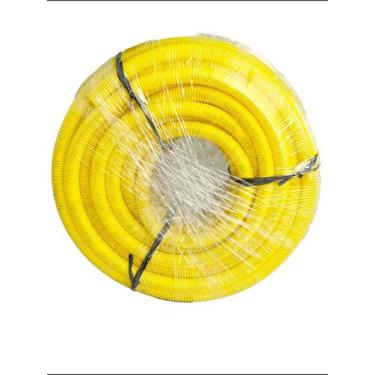 Imagem de Conduíte Corrugado Eletr Amarelo Dn 32 Mm - 1 X 25 M - Pvc - Tubos Bra