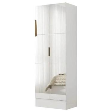 Imagem de Sapateira Multiuso Premium 2 Portas com Espelho Carioca Cor Branco, Br