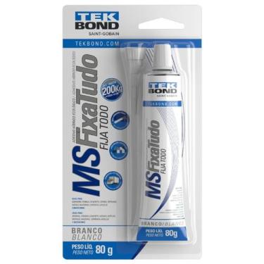Imagem de Adesivo MS Fixa Tudo Branco 80g Blister Tek Bond