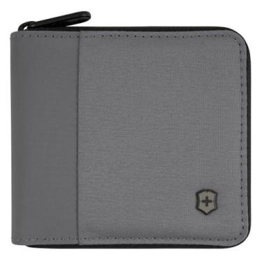 Imagem de Carteira em Nylon com zíper Travel Essentials RFID Victorinox Cinza 65