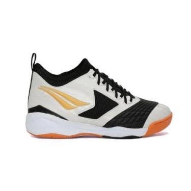 Imagem de Chuteira De Futsal Penalty Max 1000 Ecoknit-Preto/Branco/Dourada, 41 (