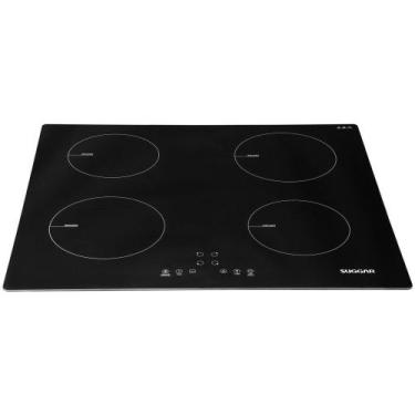 Imagem de Cooktop 4 Bocas Indução Suggar Vitrocerâmico - Touch Preto FG0422VC