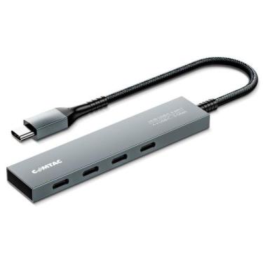 Imagem de HUB Comtac USB-C, para 4x USB-C 3.2 Gen 1, Alumínio - 20129482