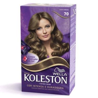 Imagem de Tintura Koleston Kit 70 Louro Médio - WELLA