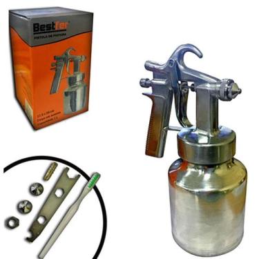 Imagem de Pistola De Aluminio Para Pintura De Baixa Pressao 1l 28x17,5cm Na Caix