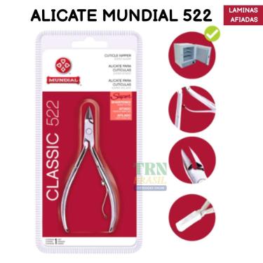 Imagem de Alicate para Cutículas Classic 522 Afiado com Lâminas de Precisão e Cabo Ergonômico Mundial