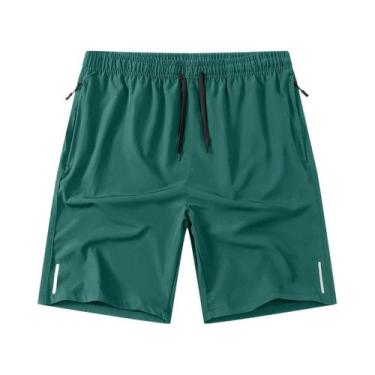 Imagem de Shorts Casuais Masculinos Para Corrida E Academia, Conjunto De 3 Peças