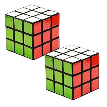 Imagem de 2 Cubo Mágico Grande Brinquedo Crianças Adultos Anti Stress