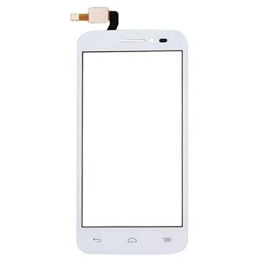 Imagem de HAIJUN Peças de substituição para celular painel de toque para Alcatel One Touch Pop 2 4,5/5042 (preto) cabo flexível (cor branca)