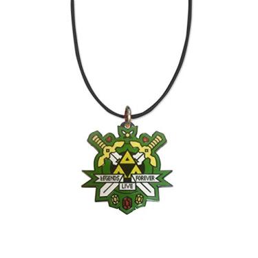 Imagem de Paródia de videogame de reinício de sucesso - pingente de metal esmaltado 49,5 cm cordão preto