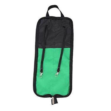 Imagem de Tbest Bengala de bateria com capa fofa, bolsa de pendurar para armazenamento de baquetas portátil com alça 5 cores disponíveis (preto/vermelho/verde/azul/) (verde)