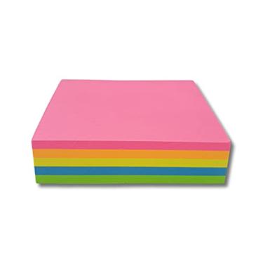 Imagem de Colacril Bloco Adesivo Reposicionável, 5 cores sortidas neon, 76x76mm com 200 fls