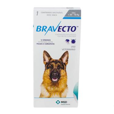 Imagem de Bravecto para Cães entre entre 20 e 40kg