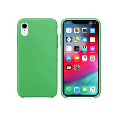 Imagem de Capinha Slim Case Colorida Compatível Com IPhone XR Vermelha,Preta, Laranja, Amarela, Azul, Rosa, Pink, Branca, Lilás, Marrom, Verde, Roxo Com 3 Camadas De Proteção PREMIUM ONYK (VERDE CLARO)