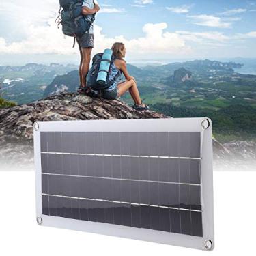 Imagem de Painel fotovoltaico, silicone policristalino portátil, ecológico, 20 W, 18 V, carregador solar para caminhadas, acampamento, viagem, ciclismo, escalada, montanha