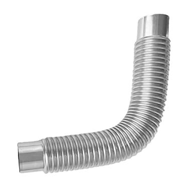Imagem de shamjina Tubo de cotovelo para chaminé de fogão a Tubo de exaustão flexível ondulado para de acampamento