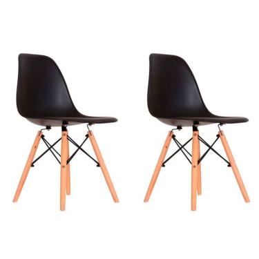 Imagem de Conjunto com 2 Cadeiras Eames Quilmes Preto