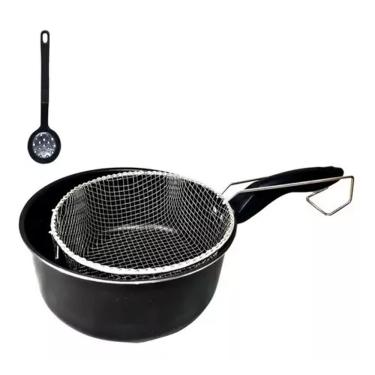 Imagem de Caçarola Fritadeira Antiaderente Cesta 20cm